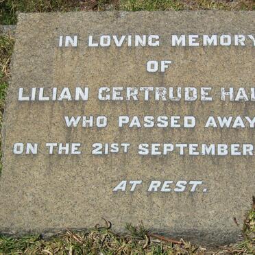 HALSAL Lilian Gertrude -1943