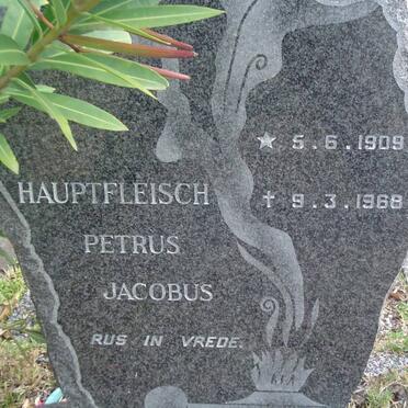HAUPTFLEISCH Petrus Jacobus 1909-1968