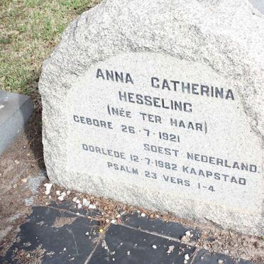 HESSELING Anna Catherina nee TER HAAR 1921-1982