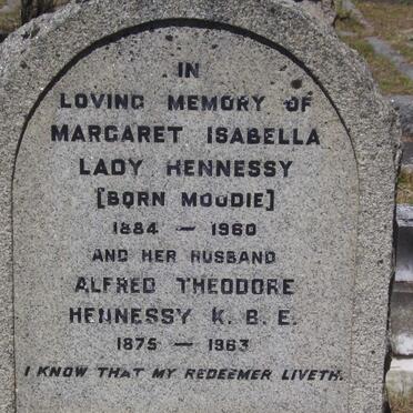 HENNESSEY Alfred Theodore 1875-1963 &amp; Margaret Isabella MOODIE 1884-1960