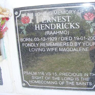 HENDRICKS Ernest 1929-2009