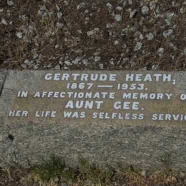 HEATH Gertrude 1867-1953