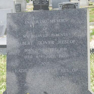 HESLOP Albert Oliver 1881-1960 &amp; Kathleen HENNESSY 1887-1964