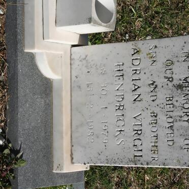 HENDRICKS Adrian Virgil 1979-1982