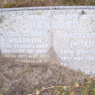 HERBERT Cecil George Wilesmith 1909-1979 &amp; Marguerite CLIFTON 1905-