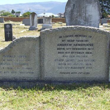 HENDRIKSE Andrew 1877-1964 &amp; Eliza Jane LESTER 1879-1967 :: HENDRIKSE Gerald John 1915-1981 &amp; Hazel Vivienne 1922-1980