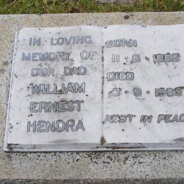 HENDRA William Ernest 1889-1965
