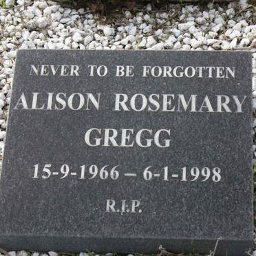 GREGG Alison Rosemary 1966-1998