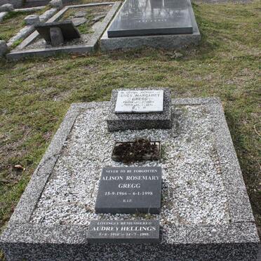 HELLINGS Audrey 1910-1995 :: GREGG Alison Rosemary 1966-1998 :: GREGG Lucy Margaret 1969-1970