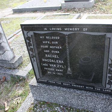 HEMMINGS Rachel Magdalena nee VAN ZYL -1971