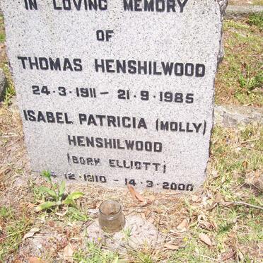 HENSHILWOOD Thomas 1911-1985 &amp; Isabel Patricia ELLIOTT 1910-2000