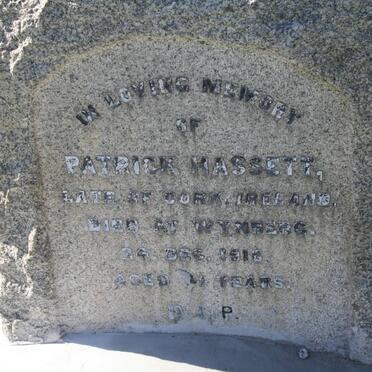 HASSETT Patrick -1916