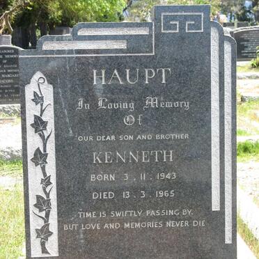 HAUPT Kenneth 1943-1965
