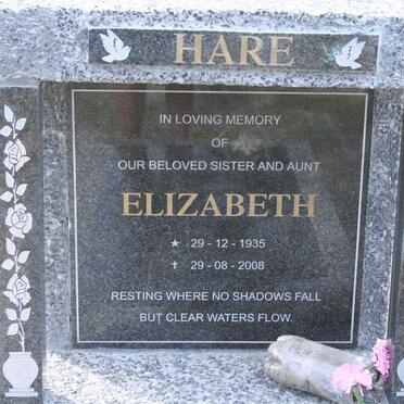HARE Elizabeth 1935-2008