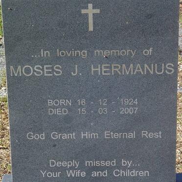 HERMANUS Moses J. 1924-2007
