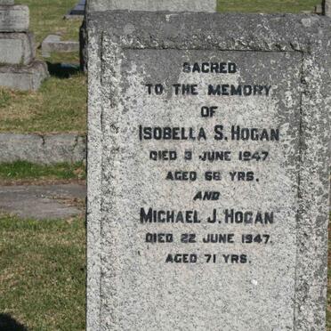 HOGAN Michael J. -1947 &amp; Isobella S. -1947 