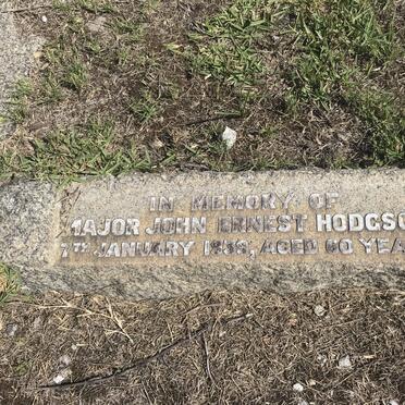 HODGSON John Ernest -1939