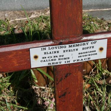 HOFFE Elaine Evelyn 1968-2005