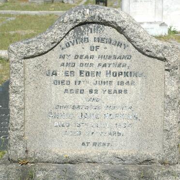 HOPKINS James Eden -194? &amp; Annie Jane -1964