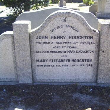 HOUGHTON John Henry -1945 &amp; Mary Elizabeth -1949