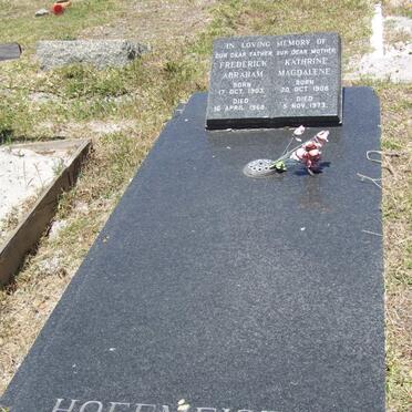 HOFFMEISTER Frederick Abraham 1903-1968 &amp;  Kathrine Magdalene 1908-1973