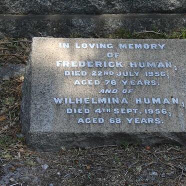 HUMAN Frederick -1956 &amp; Wilhelmina -1956