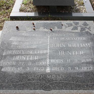 HUNTER John William 1899-1973 &amp;  Jenny SCOTT 1902-1973