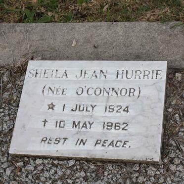 HURRIE Sheila Jean nee O'CONNOR 1924-1962