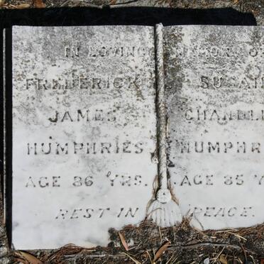 HUMPHRIES Frederick James &amp; Susan Chandler