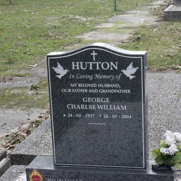 HUTTON George Charlse William 1937-2004