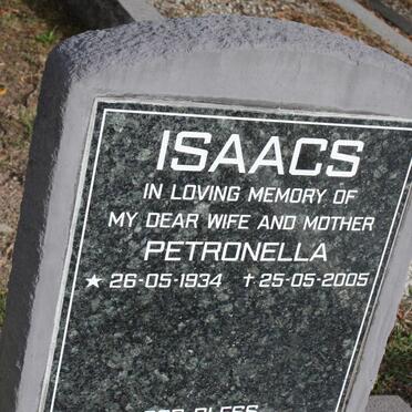 ISAACS Petronella 1934-2005