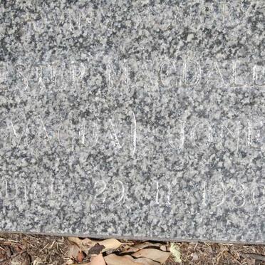 JONES Hester Magdelene -1980