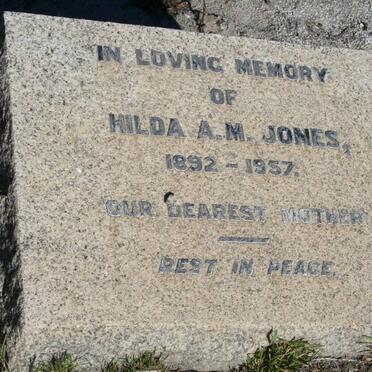 JONES Hilda A.M. 1892-1957