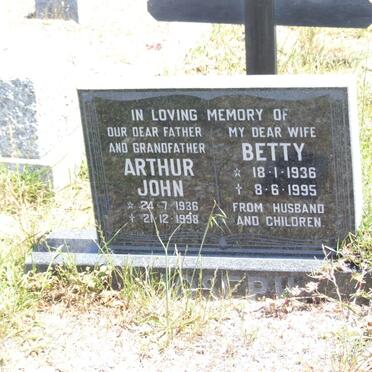 JOSEPH Arthur John 1936-1998 &amp; Betty 1936-1995