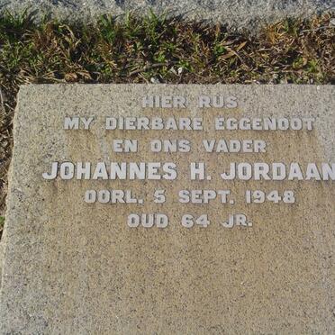 JORDAAN Johannes H. -1948