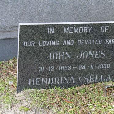 JONES John 1893-1980 &amp; Hendrina ?