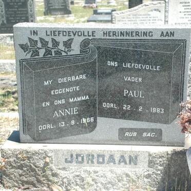 JORDAAN Paul -1983 &amp; Annie -1966