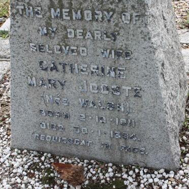 JOOSTE Catherine Mary nee WALSH 1911-1964