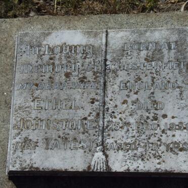 JOHNSTONE Ethel nee YATES -1950