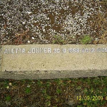 JONKER Aletta 1898-1965