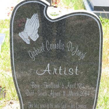 JONGH Gabriel Cornelis, de 1913-2004