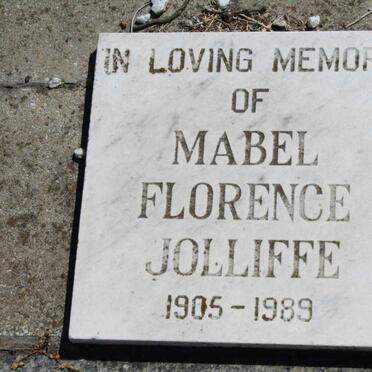 JOLLIFFE Mabel Florence 1905-1989