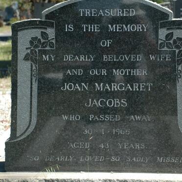 JACOBS Joan Margaret -1965