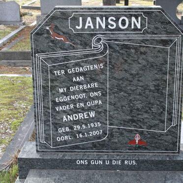 JANSON Andrew 1935-2007
