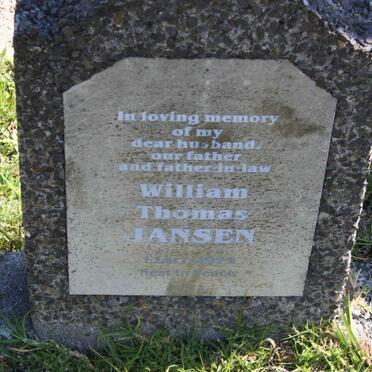 JANSEN William Thomas -1972