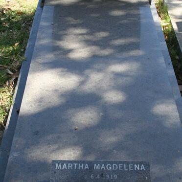 JACOBS Martha Magdelena 1919-2001