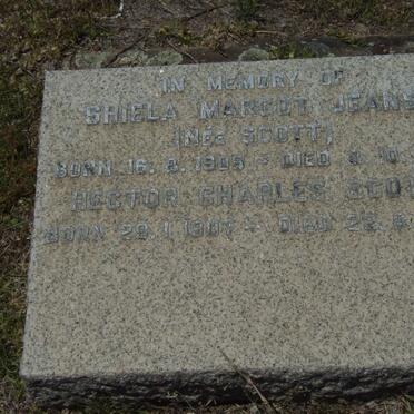 JEANS Hector Charles 1907-1979 &amp; Shiela Margot SCOTT 1909-1971