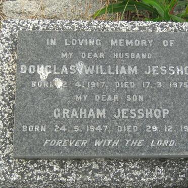 JESSHOP Douglas William 1917-1975 :: JESSHOP Graham 1947-1962