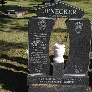 JENECKER Arend William 1955-2007