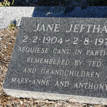 JEFTHA Jane 1904-1975